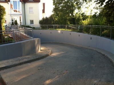 Neubeschichtung mit einem Betonschutzsystem